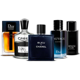 Zestaw 5 perfum męskich – Dior, Creed Aventus, Chanel, Sauvage i Armani