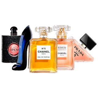Zestaw 5 perfum damskich – Black Opium, Good Girl, Chanel, Coco i Prada